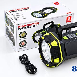 ĐÈN PIN SIÊU SÁNG XÁCH TAY 8 CHẾ ĐỘ HC-262 (T20)