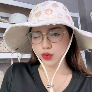 Mũ bucket, nón bucket nữ cao bồi HỌA TIẾT HOẠT HÌNH ĐÁNG YÊU