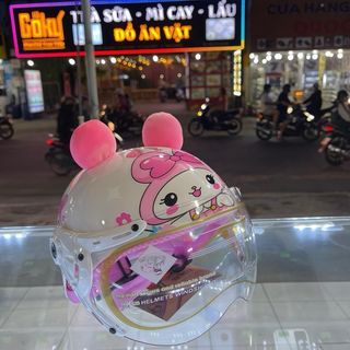 Mũ bảo hiểm thể thao cho bé , có kính chắn gió cho bé từ (1-3)và(3-8)tuổi đạt chuẩn
