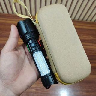 ĐÈN PIN CẦM TAY ĐA NĂNG SIÊU SÁNG SẠC USB CÓ HỘP ĐỰNG (T50)