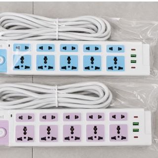 Ổ CẮM ĐIỆN ĐA NĂNG CYX 238 DÂY ĐỒNG 5M - 4 CỔNG SẠC