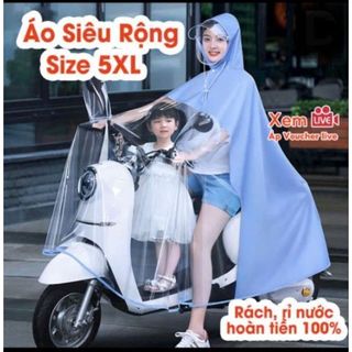 ÁO MƯA TRONG SUỐT CAO CẤP ĐI XE MÁY (T100)