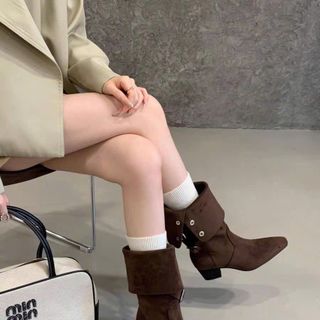 👢 BỐT ĐÙI NỮ LYN DA MỀM CAO CẤP – THIẾT KẾ PHỐI KHUY CÁ TÍNH, DỄ PHỐI ĐỒ