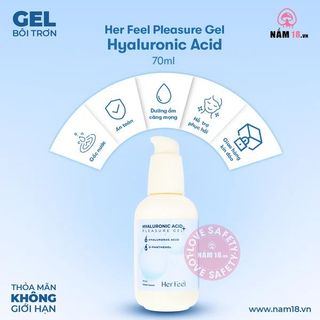 Gel Bôi Trơn Cấp Ẩm Her Feel Hyaluronic Acid | Chai 70ml.