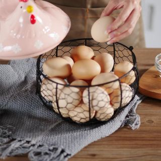 Rổ đựng trứng gà màu hồng