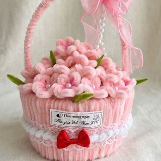 Giỏ Hoa Kẽm Nhung - size to