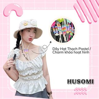 [Combo Nón + 3 charm] Mũ Bucket Nữ Tua Rua Chất Liệu Kaki Phong Cách Hàn Quốc Form Unisex phù hợp đi chơi, dạo phố, du lịch
