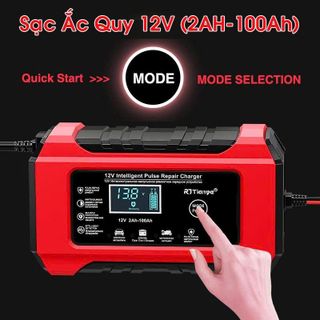 BỘ SẠC BÌNH ẮC QUY THÔNG MINH 12V-6A TỰ ĐỘNG NGẮT KHI ĐẦY VÀ PHỤC HỒI BÌNH CHO XE Ô TÔ, XE MÁY (T50)