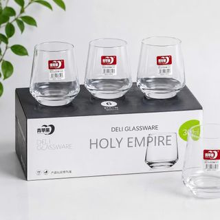 BỘ 6 LY THUỶ TINH QUÀ TẶNG AURORA DELI 7018 - 300ml (T12)