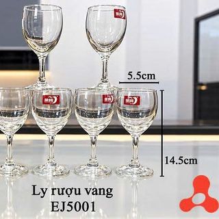 BỘ 6 LY UỐNG RƯỢU VANG 140ml DELI EJ5001 (T8)