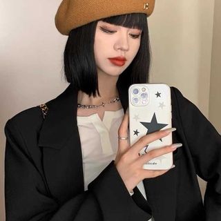 Mũ nồi, mũ beret tag chữ H Chất Nỉ Nhung nhà Humi Home