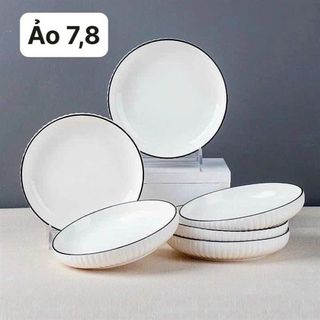 Đĩa 7 Ảo Sọc Trắng Viền Đen (THÙNG 60C)