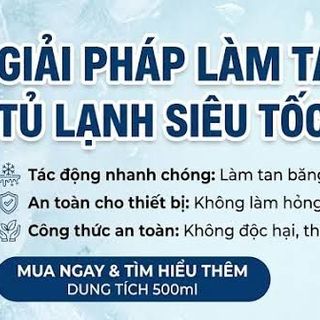 Chai xịt khử tuyết và khử băng tủ lạnh ICE GO