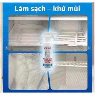 Chai xịt khử tuyết và khử băng tủ lạnh ICE GO
