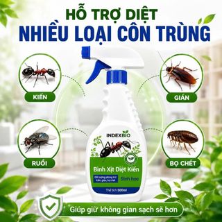hai xịt diệt kiến, gián sinh học INDEXBIO
