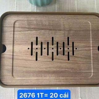 Khay Đựng Trà Chữ Nhật Gỗ 2676 (THÙNG 20C)