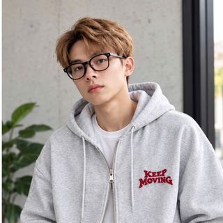 ÁO KHOÁC HOODIE ZIP KEEP MOVING THÊU XÙ
