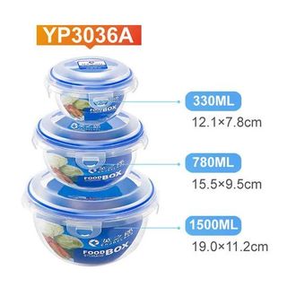 3036 - Hộp lạnh bộ 3 Tròn  (EnjoyLand) 20*20*9.8 (THÙNG 24B)