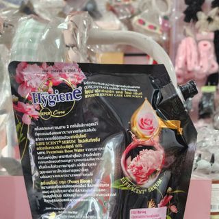 Nước xả vải Hygiene Thái Lan đậm đặc 1100ml - Trắng dịu êm  / đen huyền bí hoa mẫu đơn