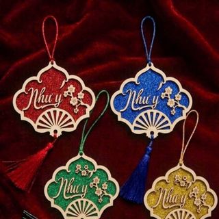Tag gỗ phụ kiện trang trí tết siêu xinh , phụ kiện trang trí tết