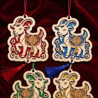 Tag gỗ phụ kiện trang trí tết siêu xinh , phụ kiện trang trí tết
