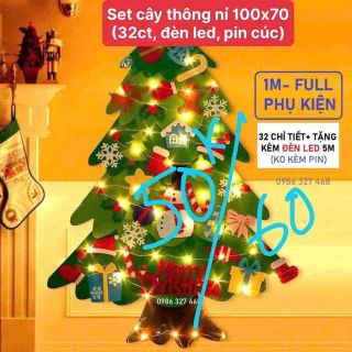 Set Cây Thông Nỉ 100*70 (THÙNG 60C)