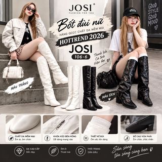 BỐT ĐÙI NỮ MŨI NHỌN DA TRƠN JOSI 106-6 – MŨI NHỌN SANG CHẢNH, DIỆN LÊN CỰC CUỐN HÚT
