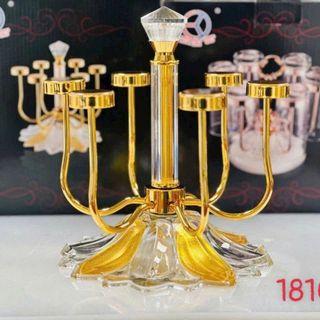Giá Úp Cốc 1816A Vàng Núm Kim Cương (THÙNG 24B)