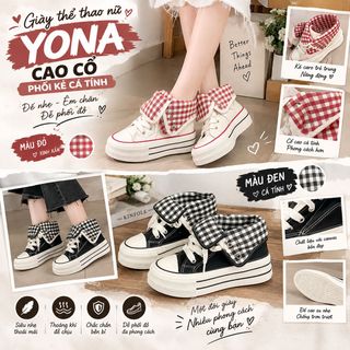 GIÀY THỂ THAO NỮ YONA CAO CỔ – PHỐI KẺ CÁ TÍNH, ĐẾ NHẸ