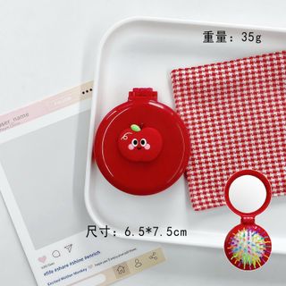 GƯƠNG LƯỢC GAI TRÒN TÁO ĐỎ