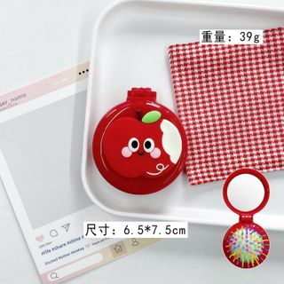 GƯƠNG LƯỢC GAI TRÒN TÁO ĐỎ