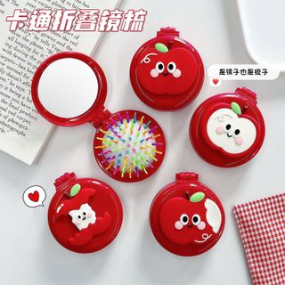 GƯƠNG LƯỢC GAI TRÒN TÁO ĐỎ