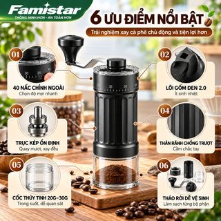 Máy xay cà phê cầm tay CF02-Số FAMISTAR