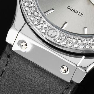 [MS STORE x VŨ VĂN KHẢI ] M85- Đồng Hồ Nam VERSATI Viền Đính Đá Sang Trọng Lịch Lãm-M85.5 XÁM