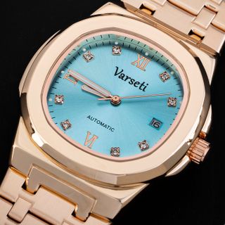 [ MS STORE x CHI DUY ] - M252 - Đồng Hồ Cơ Varseti nổi bật với mặt số xanh ngọc sunray chuyển sắc tinh tế theo ánh sáng, tạo hiệu ứng chiều sâu cuốn hút và cực kỳ bắt mắt