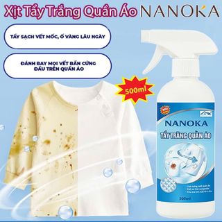 Chai xịt tẩy trắng quần áo NANOKA