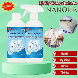 Chai xịt tẩy trắng quần áo NANOKA