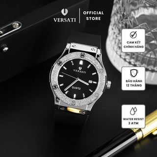 [ MS STORE x TOÀN PHÚ SHOP ] ĐỒNG HỒ NAM VERSATI THIẾT KẾ ĐÍNH ĐÁ SANG TRỌNG, PHONG CÁCH TRẺ TRUNG DỄ PHỐI ĐỒ - M185