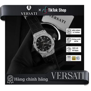 [ MS STORE x TOÀN PHÚ SHOP ] ĐỒNG HỒ NAM VERSATI THIẾT KẾ ĐÍNH ĐÁ SANG TRỌNG, PHONG CÁCH TRẺ TRUNG DỄ PHỐI ĐỒ - M161 dây da