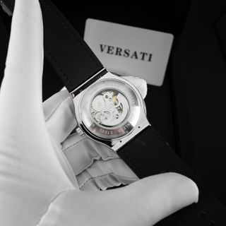 [MS STORE ]- Đồng Hồ Nam CƠ VERSATI Mặt  Đính Đá Sang Trọng Lịch Lãm-M150
