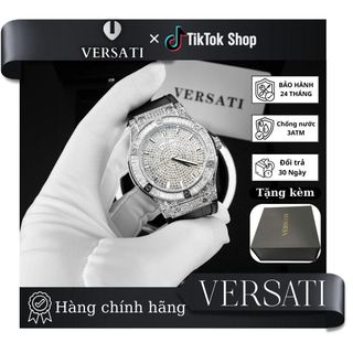 [MS STORE AFF ]- Đồng Hồ Nam CƠ VERSATI Mặt Đính Đá Sang Trọng Lịch Lãm-M150