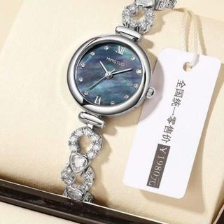 [ MS STORE x VINHBANHBO ] Đồng Hồ Đeo Tay Nữ Mingtuo Doukou Mặt Kính Vát Sáng Kim Cương Phong Cách Hàn Quốc-B146(Tặng Hộp Nhung)