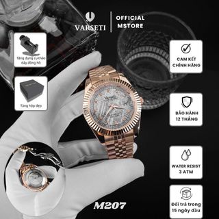[VARSETI X VBB] - Đồng Hồ Nam Varseti Phiên Bản Mặt Thiên Thạch Đính Đá Cao Cấp - M207