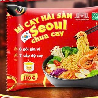 Mì Cay Hải Sản Seoul Chua Cay 7 Cấp Độ 6 Gói Gia Vị Làng Chài Xưa - Thôn Xanh Farm
