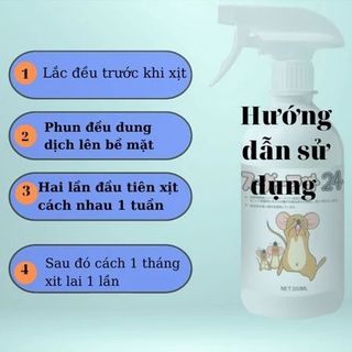 Chai Xịt Đuổi Chuột NHẬT BẢN SAMURAI CARE 350ml - Dùng Xe Ôtô, Trong Nhà - Chiết Xuất Tự Nhiên An Toàn Cho Người Dùng