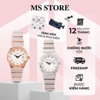 [ DEAL TRI ÂN ] Đồng hồ nữ Dinimi chống nuoc chính hãng đẳng cấp sang trọng (Tặng Kèm Pin) - B145 Viền vàng