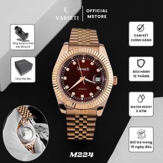 [ MS STORE x CHI DUY ]- Đồng Hồ Nam CƠ VARSETI Phiên Bản  Cơ Cao Cấp Thời Trang, Sang Trọng- M224