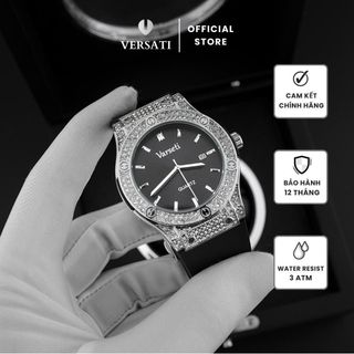 [ Deal Sốc x VŨ VĂN KHẢI ] Đồng Hồ Nam Varseti Phiên Bản Đính Đá Cao Cấp Thời Trang, Sang Trọng - M102