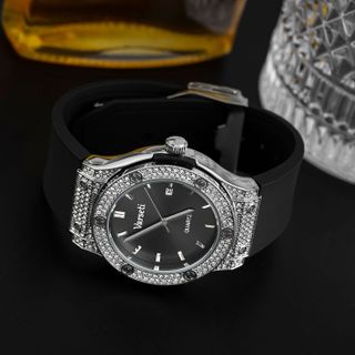 [ Deal Sốc x VŨ VĂN KHẢI ] Đồng Hồ Nam Varseti Phiên Bản Đính Đá Cao Cấp Thời Trang, Sang Trọng - M102