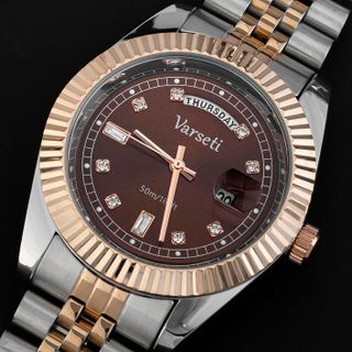 [ MSSTORE x Chí Duy ] M251 - Đồng Hồ Pin Varseti Mặt số nâu sunray chuyển sắc tinh tế theo ánh sáng, tạo chiều sâu và cảm giác cao cấp ngay từ cái nhìn đầu tiên